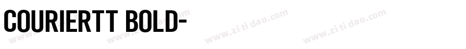 CourierTT Bold字体转换